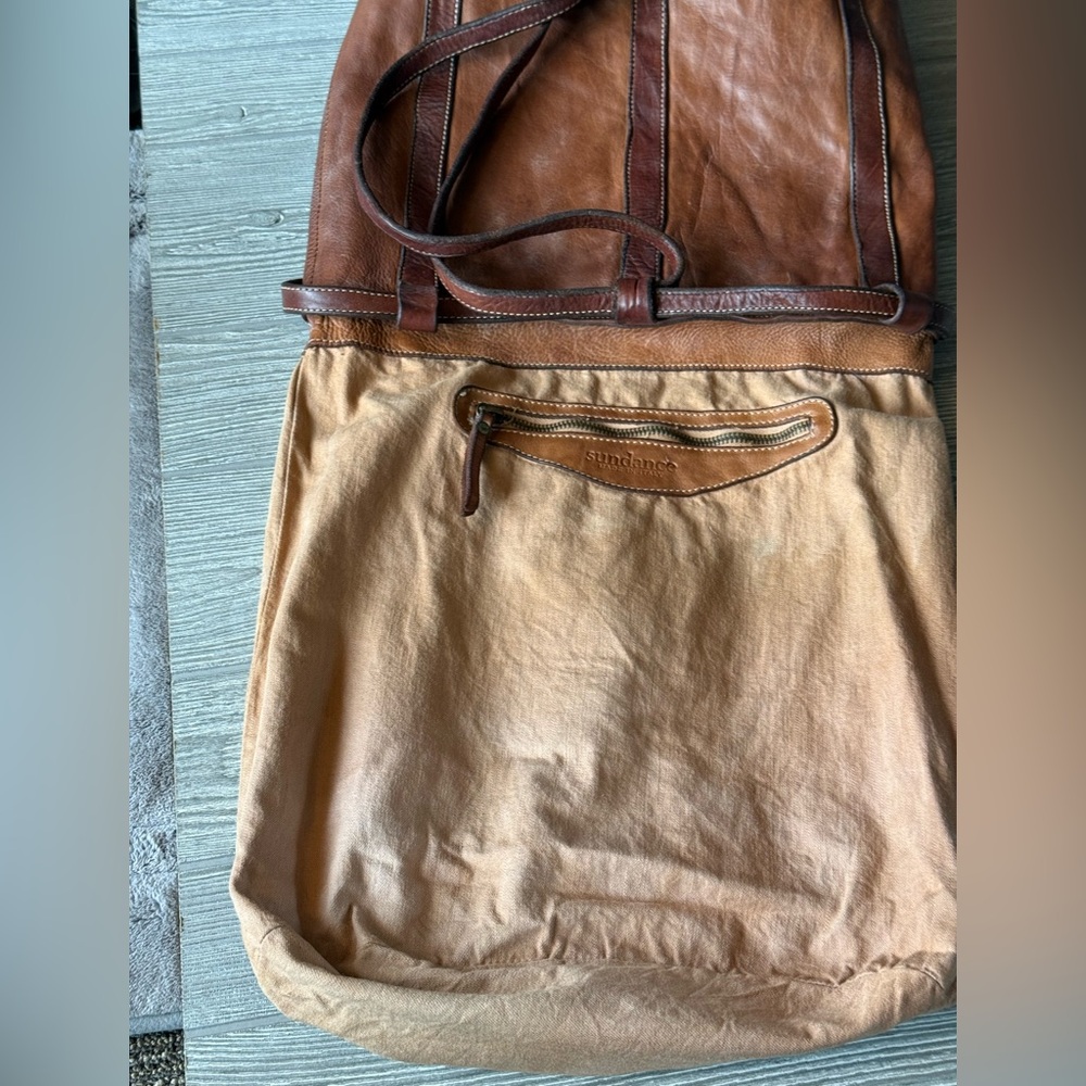 Sundance Cheval 2 tone leather vintage backpack/shoulder bag. First generation - Picture 2 of 16